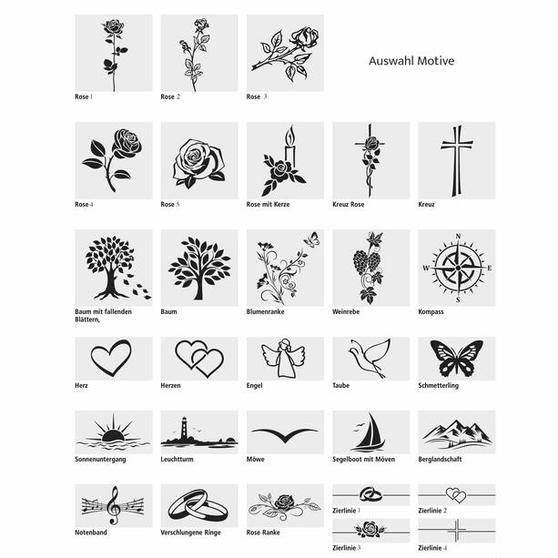 Runde Aluminium Gedenktafel mit individueller Gestaltung - Natalis